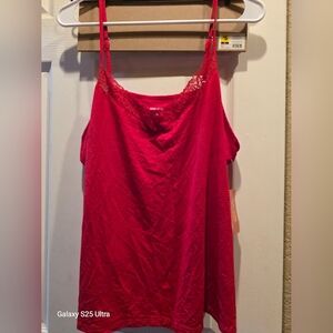 Women's Lace Trim Cami Top